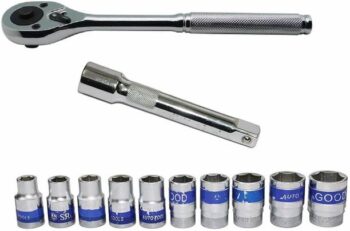 AASONS AASONS 1/2" DR Socket Set 12pc with Metal Carry ...