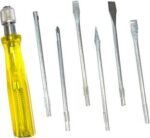 Mcare 6in1 Screwdriver set with electrical tester, Flat Blades & Phillips Head blades. Combination Scr...