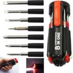 Mcare 8in1 Screwdriver Set with 6 LED Lights, Multi-functional kit & magnetic heads Precision Screwdri...