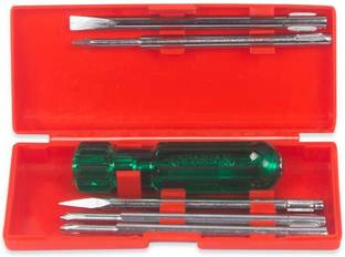 Spartan BS-01 Eco 5-Pieces With Neon Bulb Screwdriver Kit For Multi Use(Green) Standard Screwdriver Se...