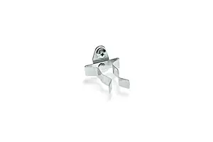 Triton Products 3/4 In. to 1-1/4 In. Hold Range Zinc Plated/Chromate Dipped Steel Extended Spring Clip for DuraBoard or 1/8 In. and 1/4 In. Pegboard, 3 Pack