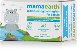 Mamaearth Moisturizing Baby Bathing Soap Bar pH 5.5 wit...
