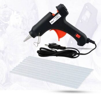Hillgrove Electric 20W Black Mini Hot Glue Gun With 10 ...