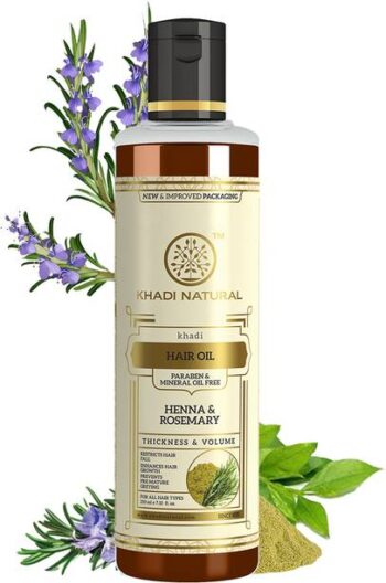 KHADI NATURAL Henna & Rosemary Oil | Enhances Hair Grow...