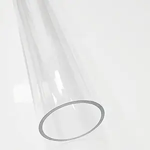 Hanture Acrylic Round Tube 30cm Length Clear Acrylic Plexiglass Lucite Tube ID 49 mm & OD 55 mm (Id 4.9 x Od 5.5 cm)