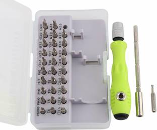 VIBOTON 32 in 1 Mini Bits with Magnetic Flexible Extension Rod Standard Screwdriver Set