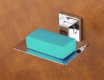 iSTAR Stainless Steel Soap Dish Stand / Soap Dish Holder / Soap Dispenser / Kitchen Soap Dish / Single Soap Dishes / Bathroom Accessories (Silver)PACK OF 1