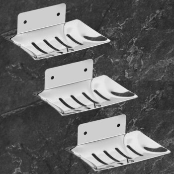 iSTAR Square Soap Dish / Soap Case / Soap Stand Set of 3