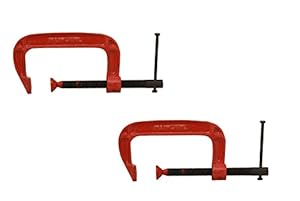 LOVELY BST 12" Inch Heavy Duty G Clamp C Clamps For Holding Products Tools Items - Pack of 2