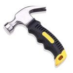 HBD Mini Portable Steel Shaft Rubber Grip Shock Proof Claw Hammer Carpentry Iron Hammer Household Multipurpose Hammer Hardware Tools Car Safety Glass Hathodi, 1 PC
