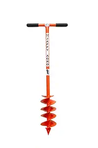 Earth Auger Digger Hole Drilling Tool Hand Operated 6 inch Hole Long Spiral Manual Agriculture Farm Tools