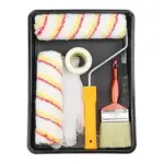 Paint Kit - Complete Self-Painting Set with Essential Tools, Paint Roller, Paint Brush, Waterproof Sandpaper, Masking Tape, Hand Gloves for Painting at Home.