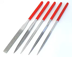 140 mm Soft-Grip Diamond File Set -5-Piece