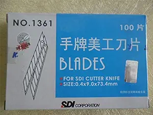 Homely SDI 1361 9 mm 30 Degrees High-carbon Steel Spare for Utility Blades -100 Pieces