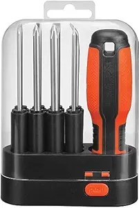 BIRDLINE 8 in 1 Screw Driver Tool Kit Set With Storage Case, Non-Slip Grip Screw Driver Set For Mobile, Computer, Laptop repair tool set kit, Home repairing kit.(Multicolor)
