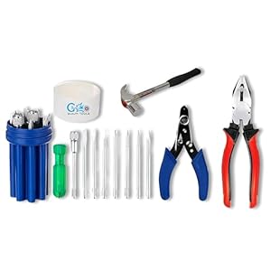 GIZMO Hand Tool Kit 11 Pieces With 8 Pieces Screwdriver, Lineman Plier, Hammer & Wire Stripper/wire Cutter | Industrial Hand Tools | Tools For Electronic Repair | Hardware Tools For Home Use