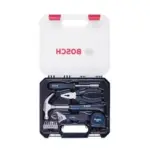 BOSCH Hand Tool Kit, 12-pieces kit, Professional Hand Tools, Precision tools, Ergonomic Design, Durable & Rust-resistant, Blue, Hard Case for secure storage