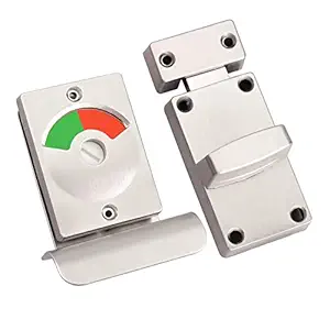 CLUB BOLLYWOOD? Partition Door Lock Latch Green and Red Indicator Lock for Restroom Bathroom | Building & Hardware | Doors & Door Hardware | Door Locks & Lock Mechanisms|1 Latch Indicating Lock