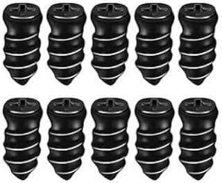 (10 Pc's) Tire Repair Rubber Nail Car Tire Repair Nails Tire Repair Rubber Screws Fast Tire Repair Tool for Car Motorcycle Tire Puncture Repair, Black