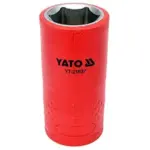 Yato YT-21037 1/2inch Injection Insulated Socket 17mm|Insulated Socket|Socket Wrench|Socket Tool Set|Red Socket|Socket Board Electrical|Toolkit|Power Tools|Industrial Tools|VDE Approved|Socket Cover