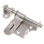 Stainless Steel Door Lock Latch Security Bathroom Barrel Bolt Pad Guard #1|Home & Garden | Home Improvement | Building & Hardware 1 Piece Door Lock Latch Bolt(with Install Screws)