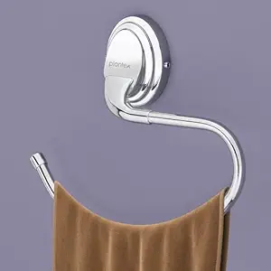 Plantex 304 Grade Stainless Steel Towel Ring for Bathroom/Hand Napkin Holder for Washbasin/Bathroom Accessories - Cubic (Chrome)