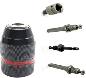 Metal Heavy Duty 1/2-20UNF 1.5~13mm Keyless Drill Chuck Hex Shank/SDS/Socket Square Female Adaptor Hardware Tool Drill Chuck