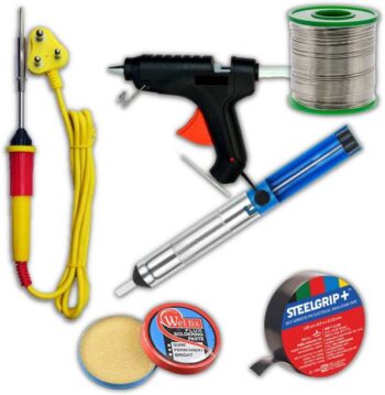 Gilhot 1 Soldering Iron, 1 Hardware Tape, 1 Solder Wire...