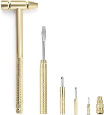 kbsales 6 in 1 Micro Mini Multifunction Copper Craft Ha...