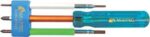 Multitec 6in1 Multibit Insulated Reversible Screw Drivers with Voltage Tester with 6 Head Standard Scr...
