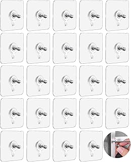 Adhesive Wall Screws Hanging Nails, No-Trace Sticker Free Screw, Wall Mount Hanging Nails Adhesive Wall Mount Punch Free Screw Hooks for Kitchen Bathroom Wall Hanging
