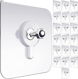 Wall Hooks for Hanging Strong, 10 Pack Screw Hooks Adhesive Hooks for Wall Heavy Duty, self Adhesive Hook, Wall hangings, Kitchen Accessories Items, Clothes Hanging,Sticky Photo Frame Hangers