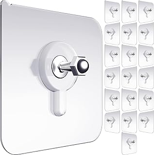 Pvc Hooks For Wall Without Drilling 10 Pack,Self Adhesive Screw Hook,Wall Hooks For Hanging Strong,Sticky Hooks For Wall Hanger,Kitchen Accessories Items Hangers For Bathroom,Home,Transparent