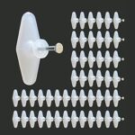 Jinka Nails (Regular Size, 50 Pieces) Wall Hooks for Photo Frames, Clocks, Mirrors, Keys, Decorative Items, etc. Holds Upto 3 Kgs. Wall Hooks for Hanging Strong - 50 Pieces Packet