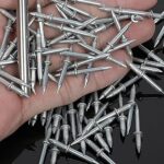 Non Marking Nail Invisible Baseboard Finishing Nails Screws for Wood Veneer 50Pcs|Home Items for Living Room, Home & Garden, Home Product, Flower Planters for Home-office-Lawns|