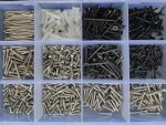 Multipurpose 535 Pieces Home DIY Stainless Steel Self Drilling Screws, Drywall Screws & Stainless Steel Furniture Nails Kit Including Wall Plugs