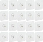 Amazon Brand - Solimo Heavy-Duty Adhesive Wall Nail Hooks | for Hanging Clothes, Hats, Keys, and More | Bathroom & Bedroom Hooks (Pack of 20)