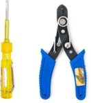 Globus 730- ELECTRIC LINE Tester (5"/125MM) & Wire Stripper/Cutter(5"/125MM) Standard Screwdriver