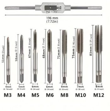 AS TOOL CENTER 8pcs Miniature Tap Drill Bits, Manual Th...