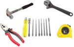 gizmo 8Pc Screwdriver Set, Steel Hammer 1/2 Inch, Combination Plier, Adjustable Wrench & Measuring Tap...