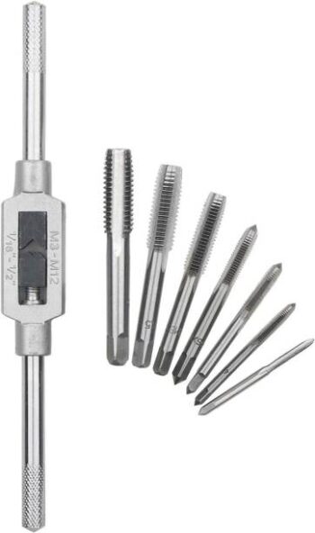 uptodateprouducts 8Pcs Tap Wrench Set, Metric Tap Set M...