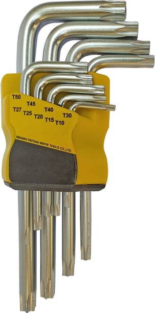 Inditrust 9Pcs L Type Screwdriver Double-End Wrench Hex...