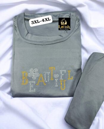 Heavy quality long top with lower