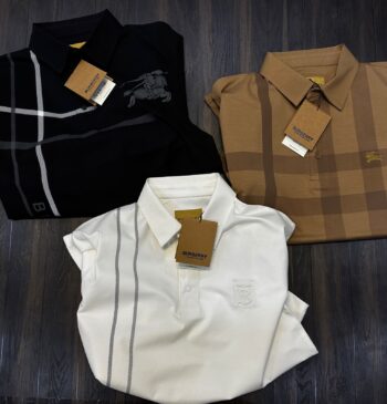Burberry imported Half Sleeves Collar T-shirt
