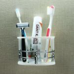SHINGALA ENTERPRISE Acrylic Tooth Brush Holder/Stand/Tumbler for Bathroom Accessories for Home Acrylic Wall Shelf