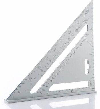 DeoDap Aluminum Alloy Rafter Square 7-Inch Length Tri-S...
