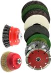 DUMDAAR 10Pc 4inch Angle Grinder Accessories Wood & Mar...