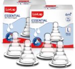 LuvLap Anti-Colic Essential Teat/Nipple for Slim/Regula...