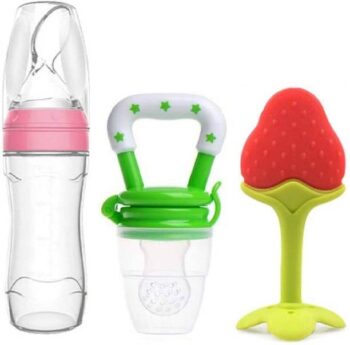 Kidsify Baby Cereal Rice Paste Squeeze Feeding Milk Bot...