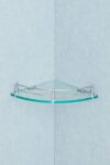 Kaaple Clear Glass Corner (9x9",1Pcs) for Bathroom/Kitc...